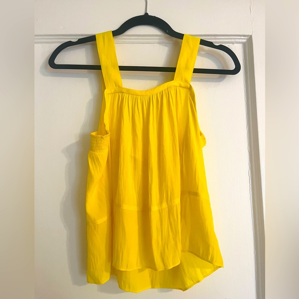 Cute bright yellow babydoll top